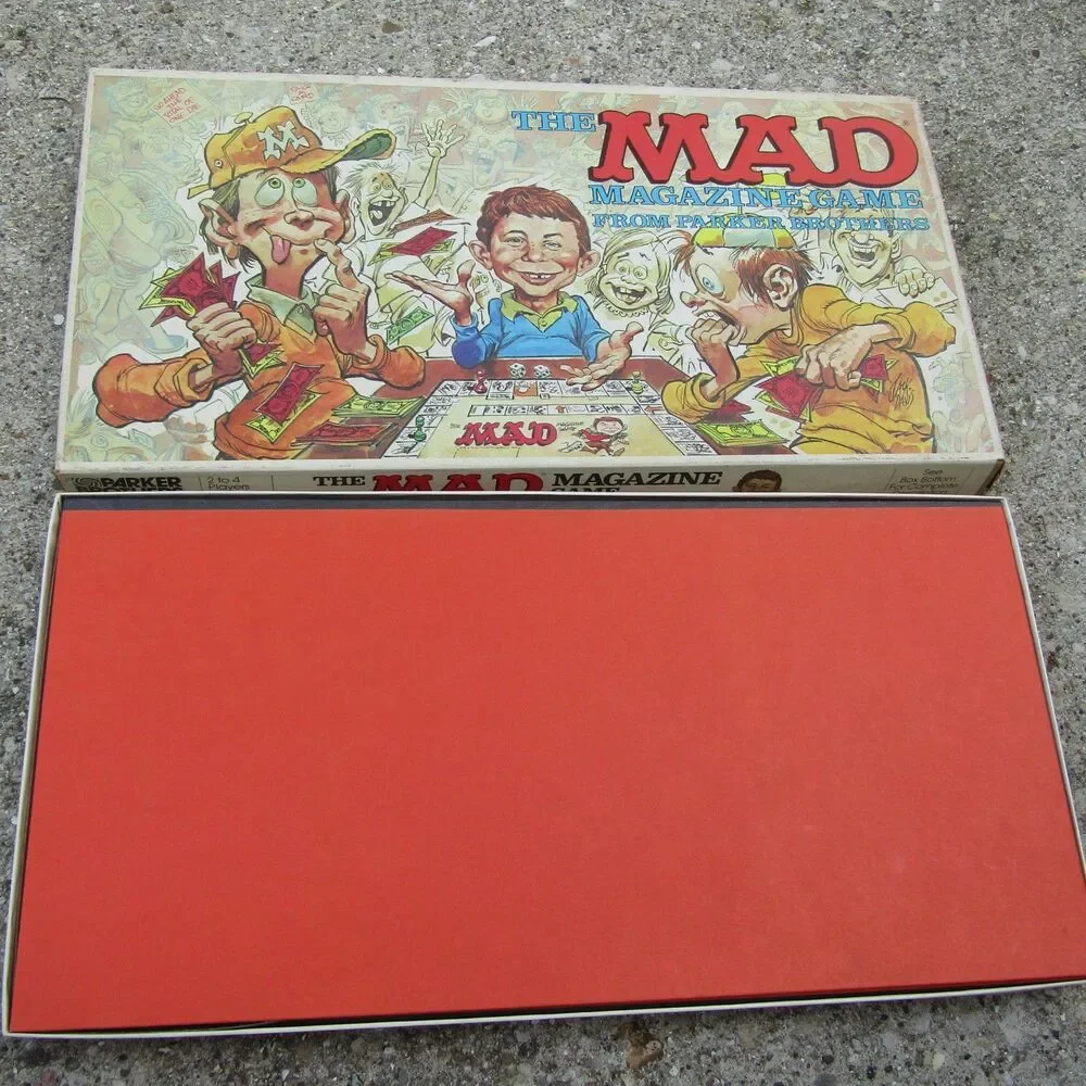Vintage 1979 The MAD Magazine Game Parker Brothers Board Game Complete w/ Money